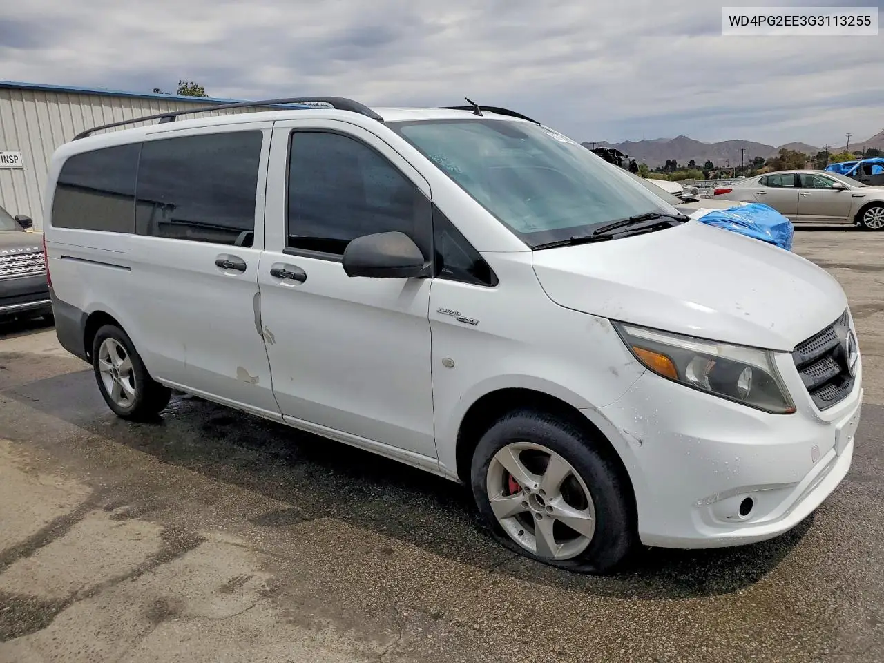 2016 Mercedes-Benz Metris VIN: WD4PG2EE3G3113255 Lot: 61871566