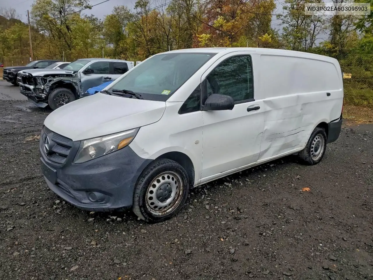 2016 Mercedes-Benz Metris VIN: WD3PG2EA6G3095903 Lot: 73265255