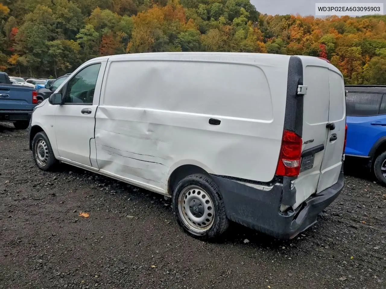 2016 Mercedes-Benz Metris VIN: WD3PG2EA6G3095903 Lot: 73265255