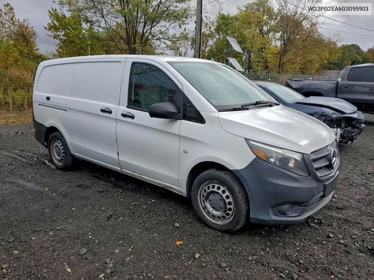 2016 Mercedes-Benz Metris VIN: WD3PG2EA6G3095903 Lot: 73265255
