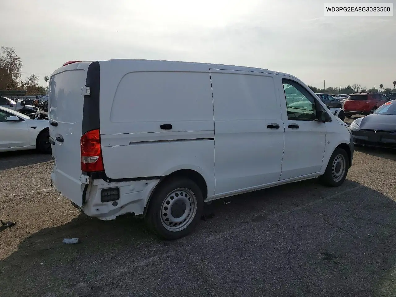 2016 Mercedes Benz Metris Delivery Van VIN: WD3PG2EA8G3083560 Lot: 74291255