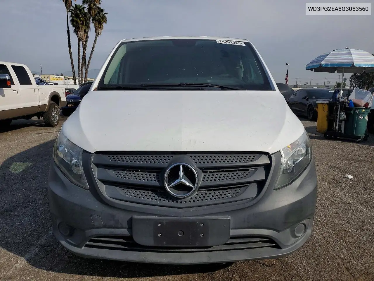 2016 Mercedes Benz Metris Delivery Van VIN: WD3PG2EA8G3083560 Lot: 74291255