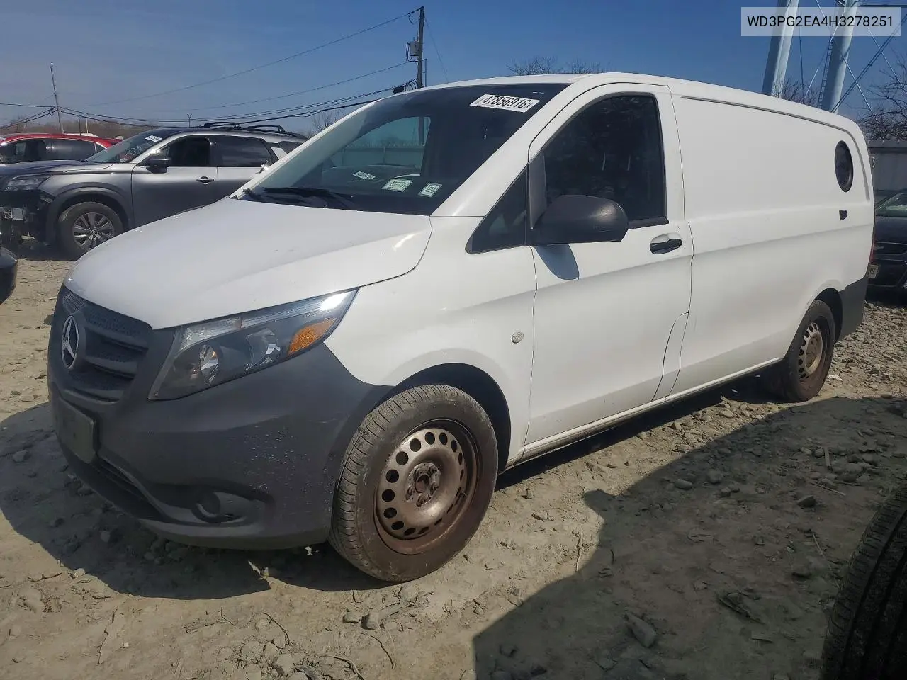 2017 Mercedes Benz Metris VIN: WD3PG2EA4H3278251 Lot: 47856916