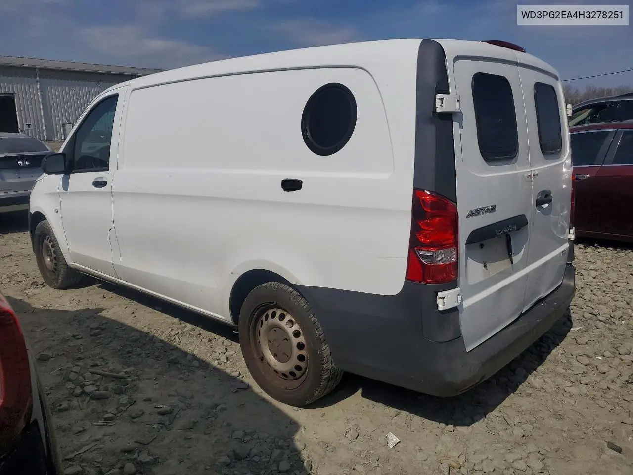 2017 Mercedes Benz Metris VIN: WD3PG2EA4H3278251 Lot: 47856916