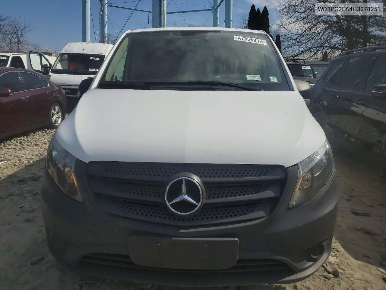 2017 Mercedes Benz Metris VIN: WD3PG2EA4H3278251 Lot: 47856916