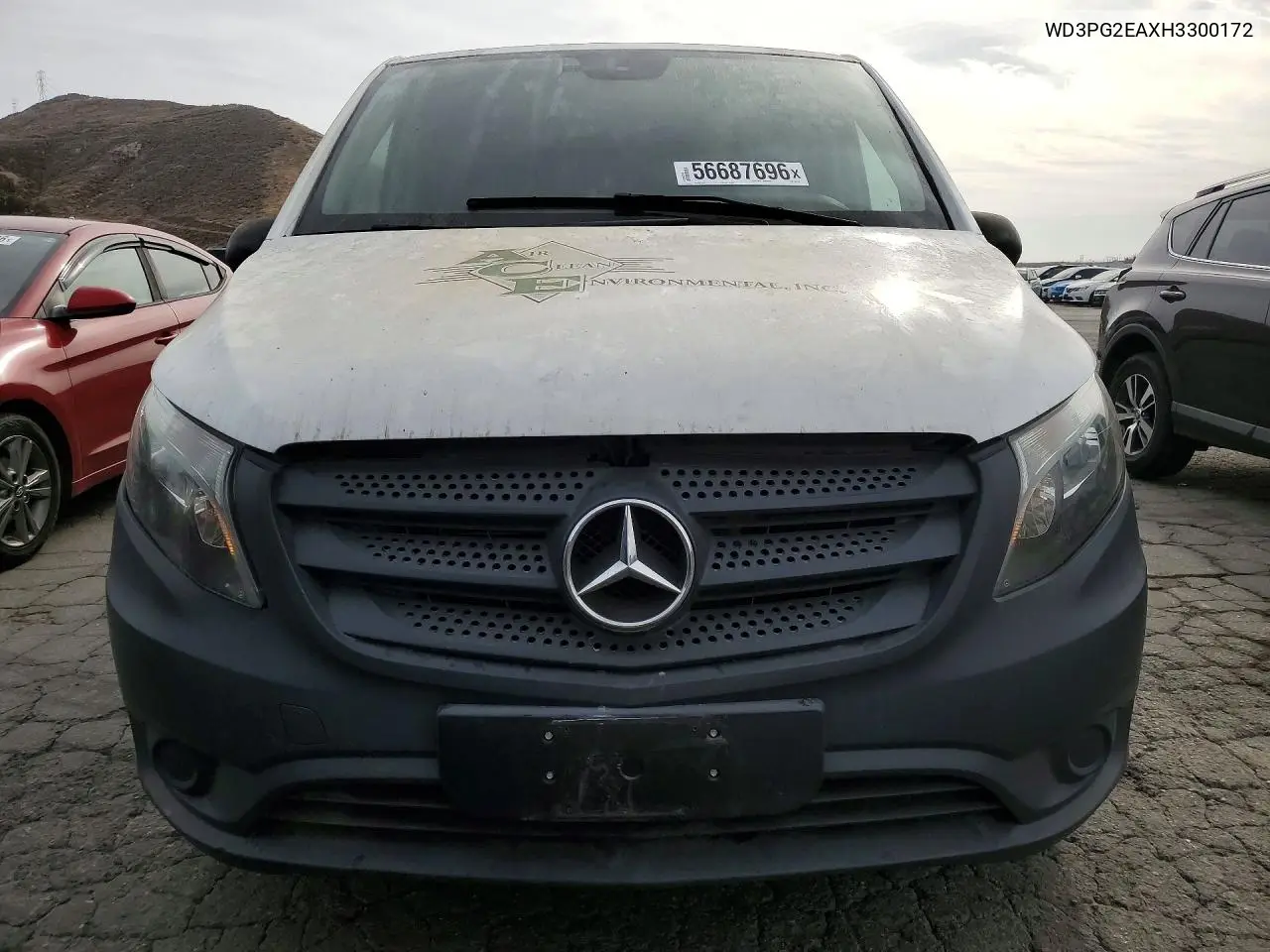 2017 Mercedes Benz Metris Delivery Van VIN: WD3PG2EAXH3300172 Lot: 56687696