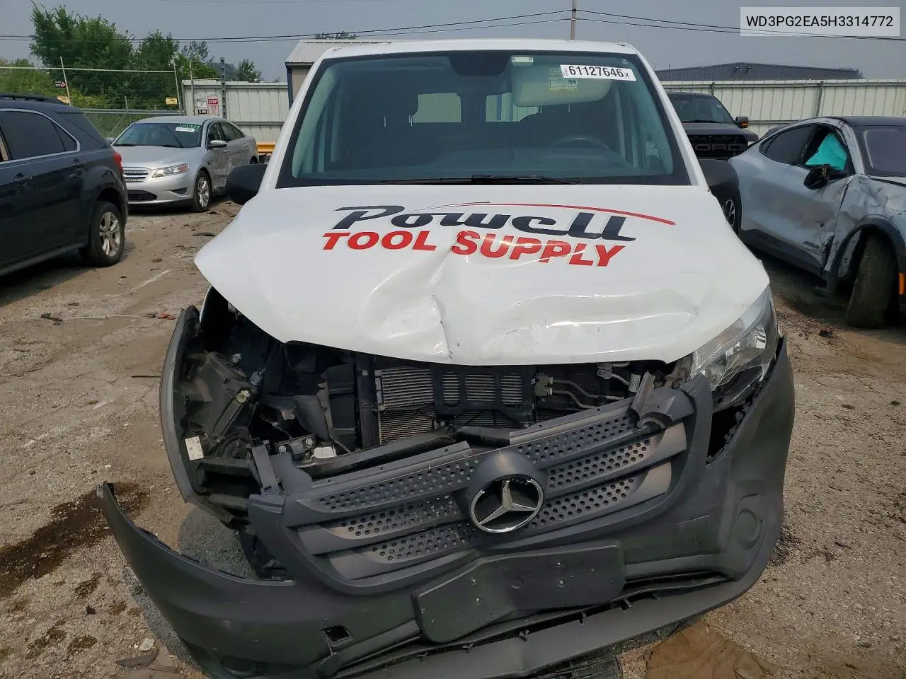 2017 Mercedes-Benz Metris VIN: WD3PG2EA5H3314772 Lot: 61127646