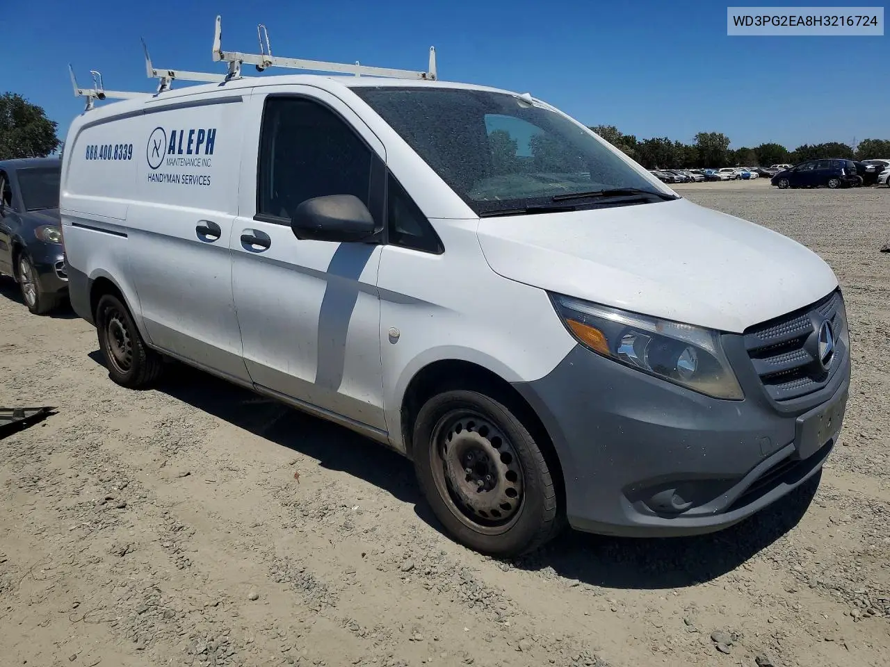 2017 Mercedes-Benz Metris VIN: WD3PG2EA8H3216724 Lot: 61726406