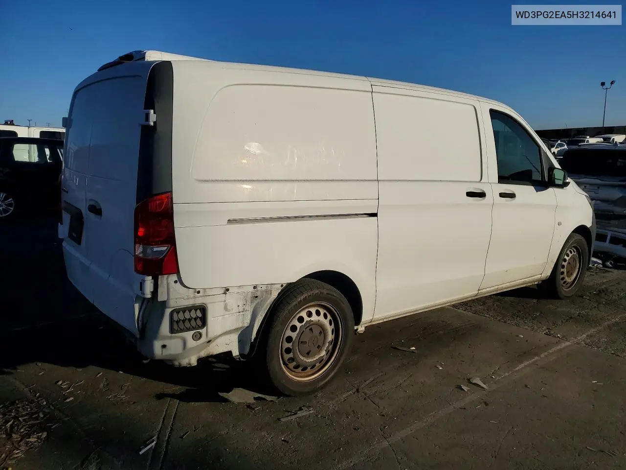 2017 Mercedes Benz Metris Utility / Service Van VIN: WD3PG2EA5H3214641 Lot: 74995845