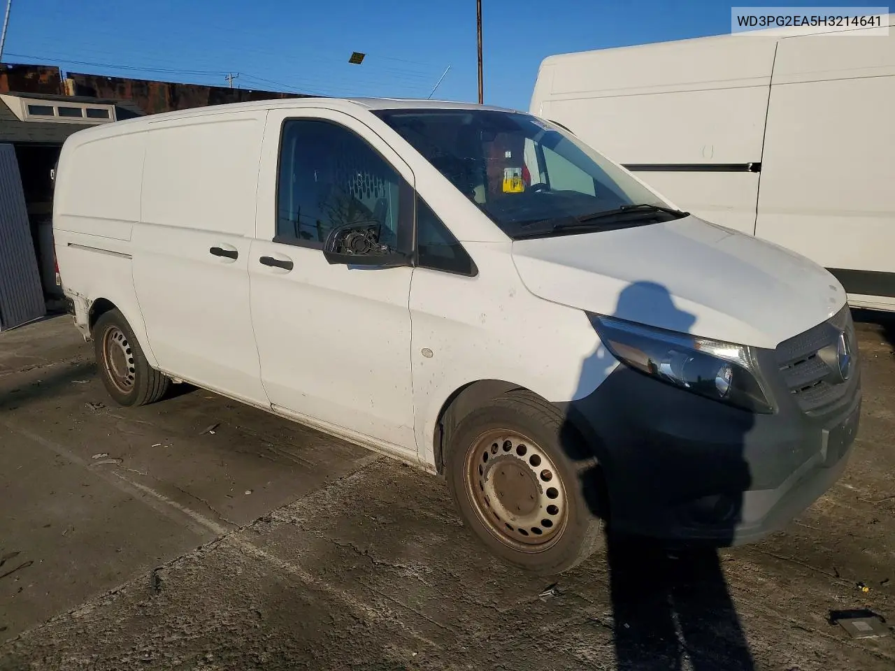 2017 Mercedes Benz Metris Utility / Service Van VIN: WD3PG2EA5H3214641 Lot: 74995845