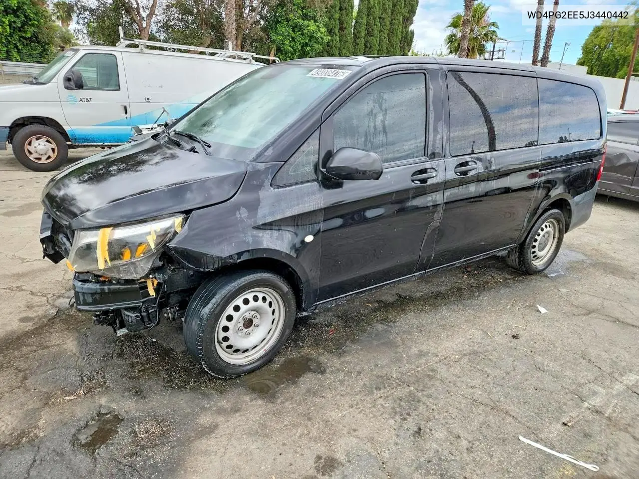 2018 Mercedes Benz Metris VIN: WD4PG2EE5J3440442 Lot: 49008476