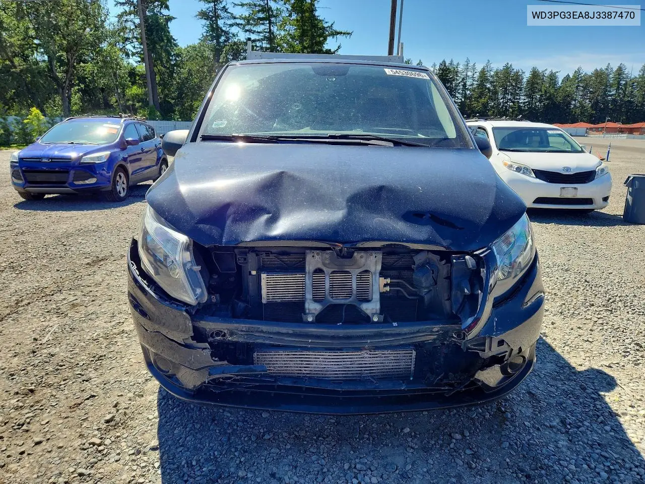 2018 Mercedes Benz Metris VIN: WD3PG3EA8J3387470 Lot: 54530696
