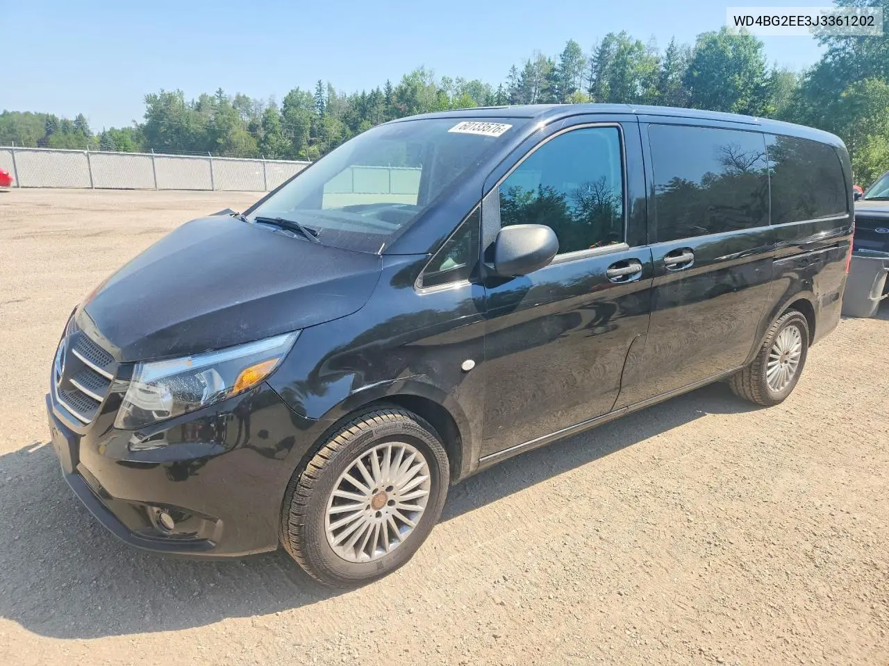 2018 Mercedes-Benz Metris VIN: WD4BG2EE3J3361202 Lot: 60133576