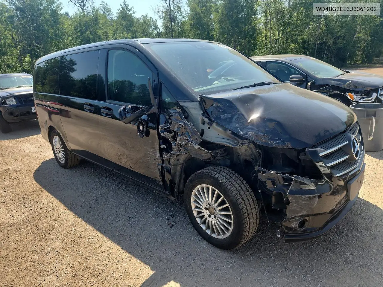 2018 Mercedes-Benz Metris VIN: WD4BG2EE3J3361202 Lot: 60133576