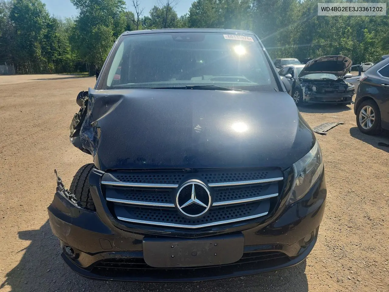2018 Mercedes-Benz Metris VIN: WD4BG2EE3J3361202 Lot: 60133576