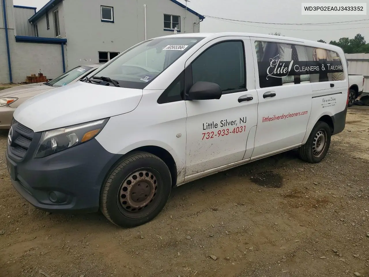 2018 Mercedes-Benz Metris VIN: WD3PG2EA0J3433352 Lot: 60565366