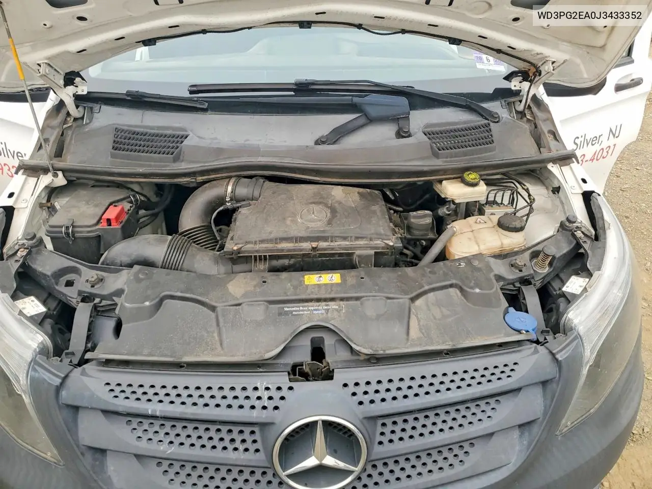 2018 Mercedes-Benz Metris VIN: WD3PG2EA0J3433352 Lot: 60565366