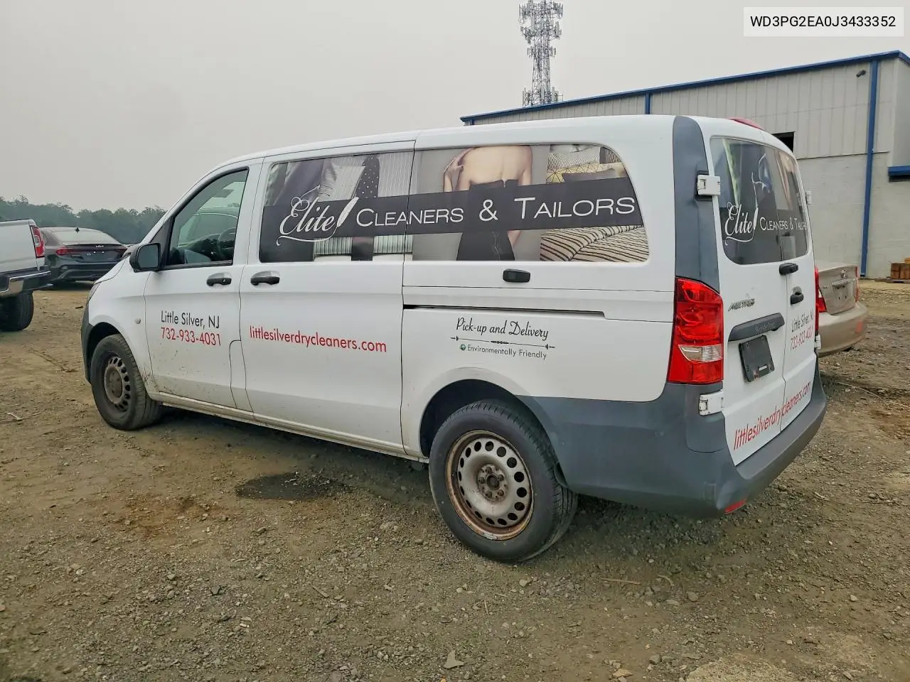 2018 Mercedes-Benz Metris VIN: WD3PG2EA0J3433352 Lot: 60565366