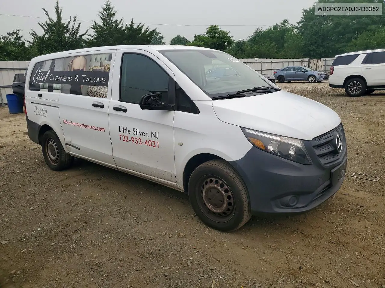 2018 Mercedes-Benz Metris VIN: WD3PG2EA0J3433352 Lot: 60565366