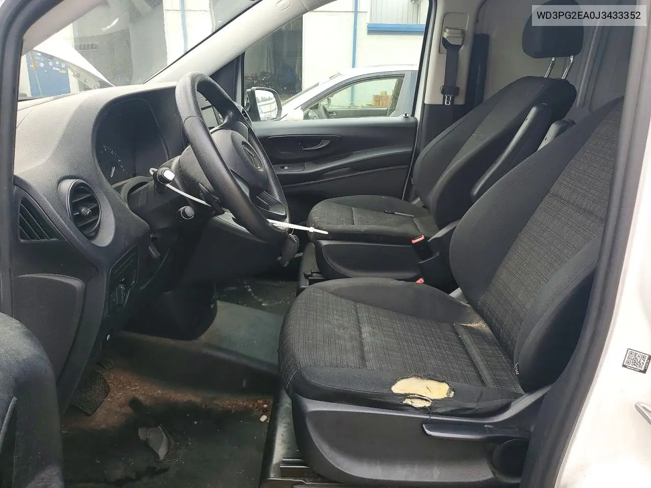 2018 Mercedes-Benz Metris VIN: WD3PG2EA0J3433352 Lot: 60565366