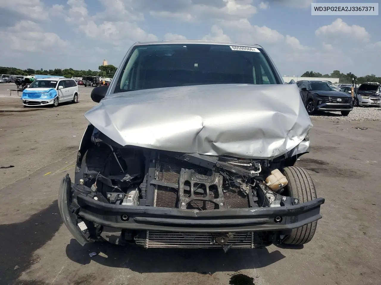 2018 Mercedes-Benz Metris VIN: WD3PG2EA2J3367371 Lot: 60590566