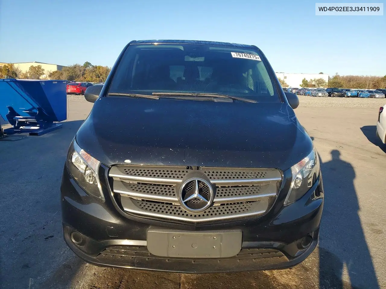 2018 Mercedes-Benz Metris VIN: WD4PG2EE3J3411909 Lot: 76745275