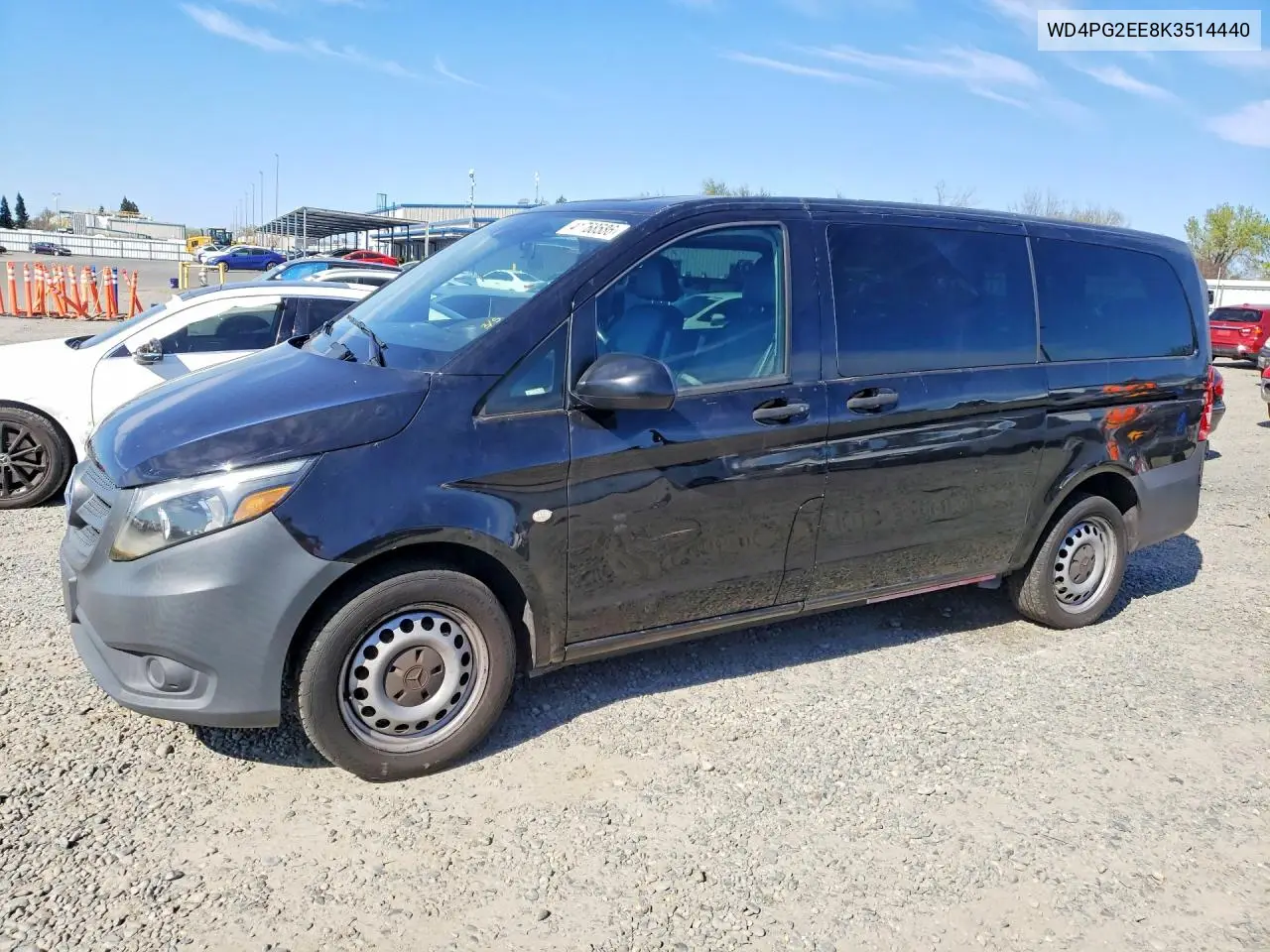 2019 Mercedes-Benz Metris VIN: WD4PG2EE8K3514440 Lot: 41768586