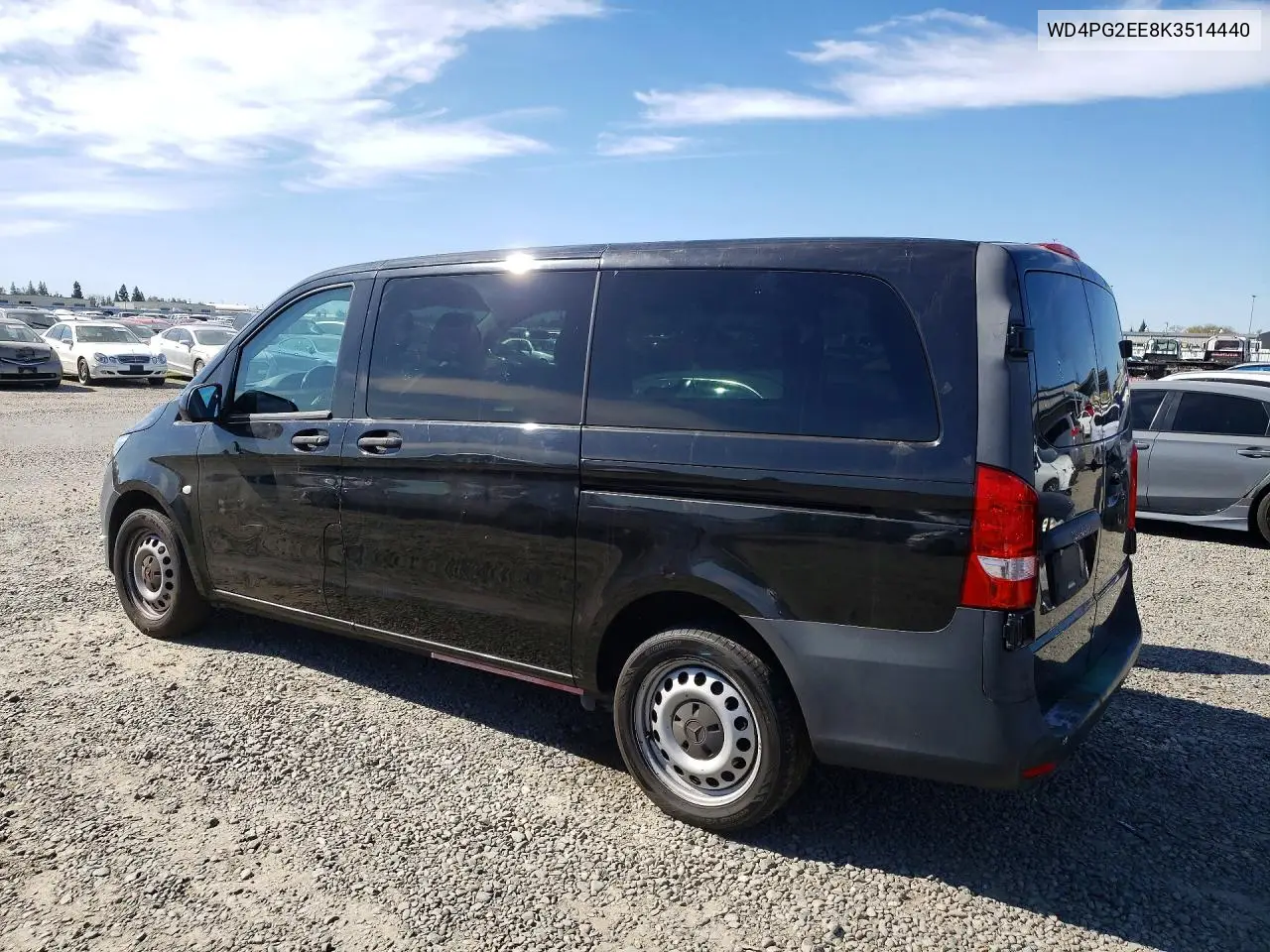 2019 Mercedes-Benz Metris VIN: WD4PG2EE8K3514440 Lot: 41768586