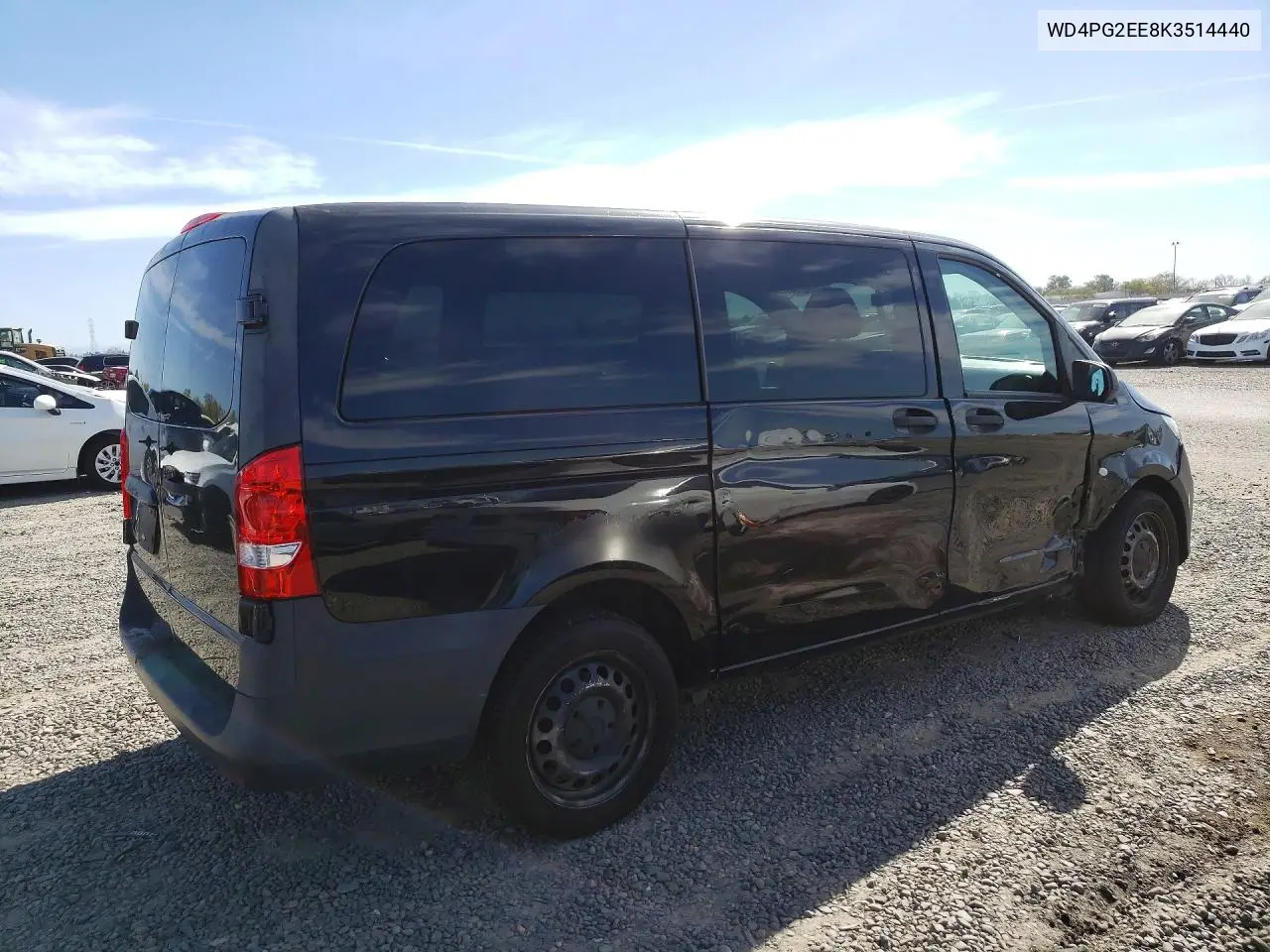 2019 Mercedes-Benz Metris VIN: WD4PG2EE8K3514440 Lot: 41768586