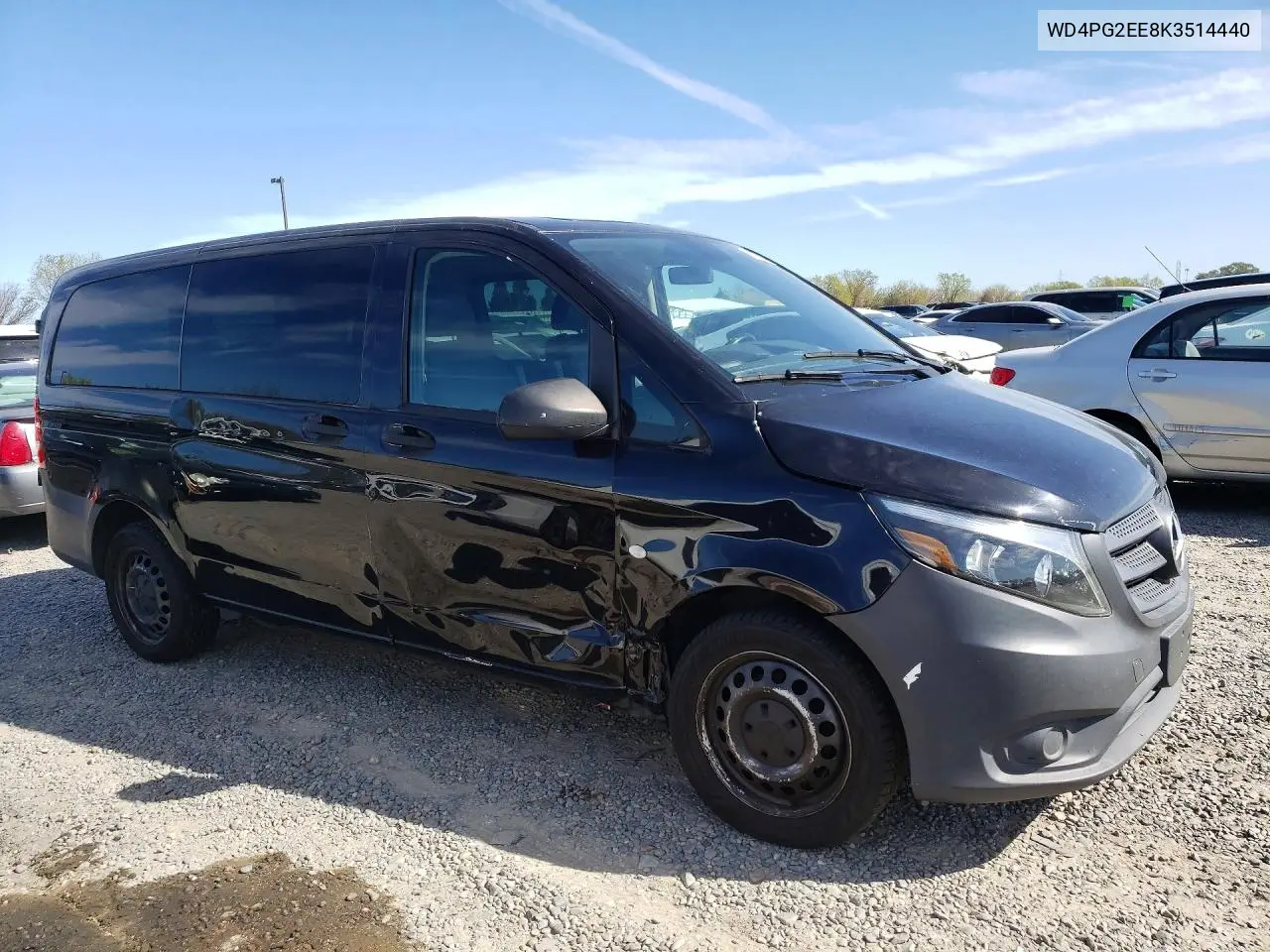 2019 Mercedes-Benz Metris VIN: WD4PG2EE8K3514440 Lot: 41768586
