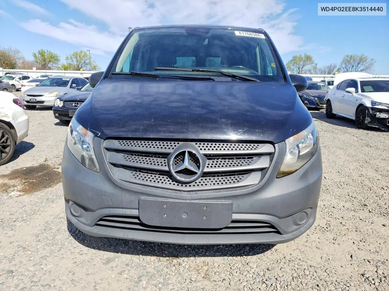 2019 Mercedes-Benz Metris VIN: WD4PG2EE8K3514440 Lot: 41768586