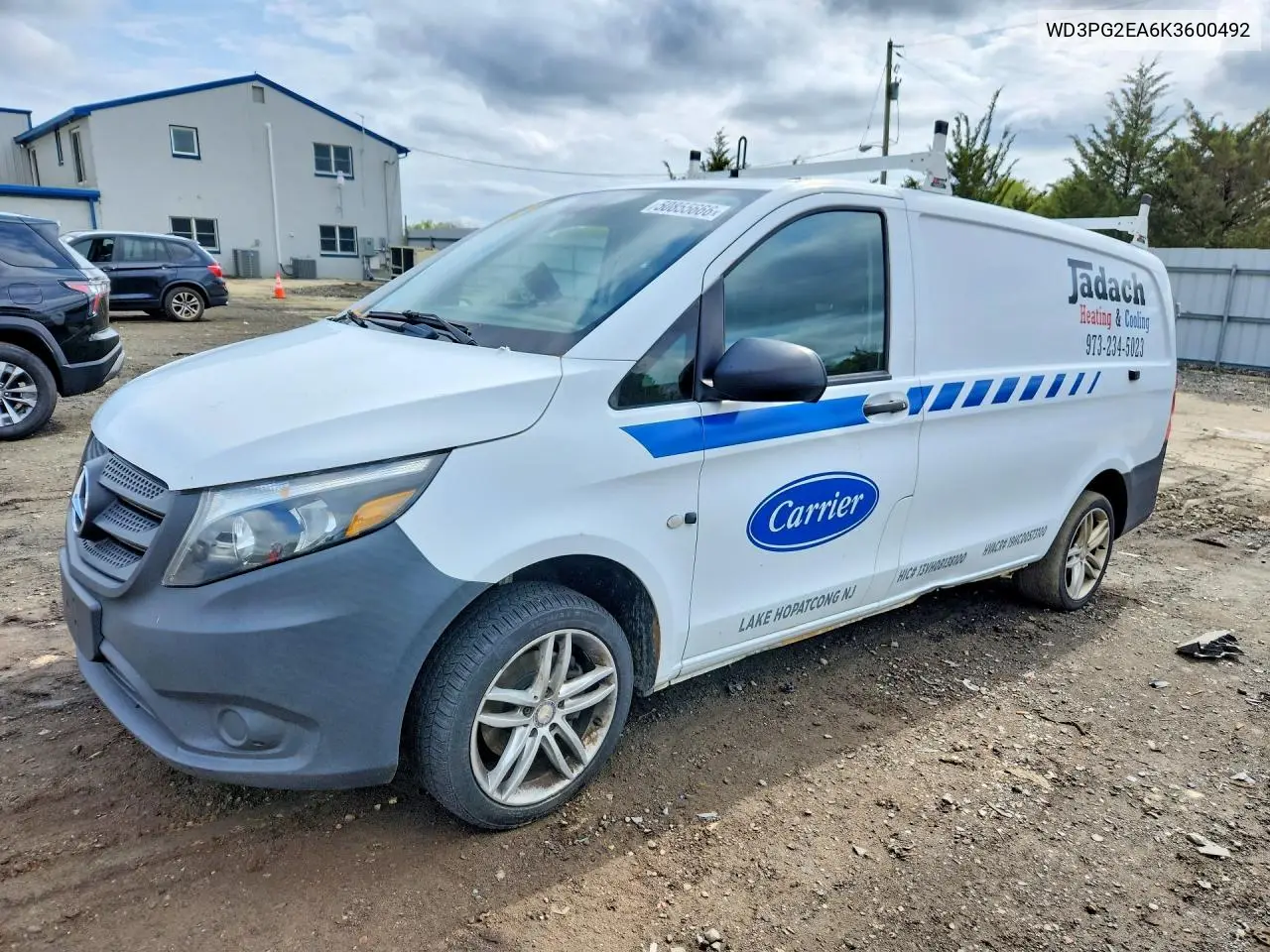 2019 Mercedes Benz Metris VIN: WD3PG2EA6K3600492 Lot: 50855666