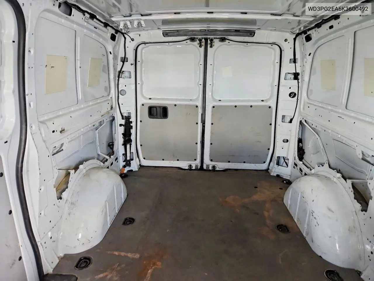 2019 Mercedes Benz Metris VIN: WD3PG2EA6K3600492 Lot: 50855666