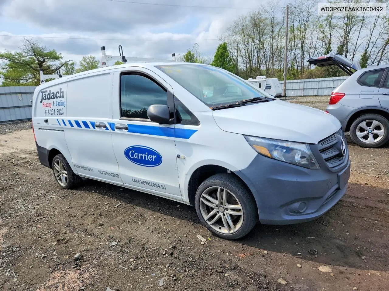 2019 Mercedes Benz Metris VIN: WD3PG2EA6K3600492 Lot: 50855666