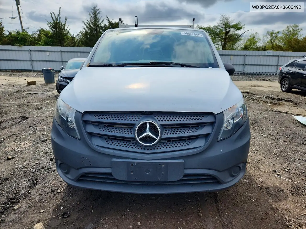 2019 Mercedes Benz Metris VIN: WD3PG2EA6K3600492 Lot: 50855666
