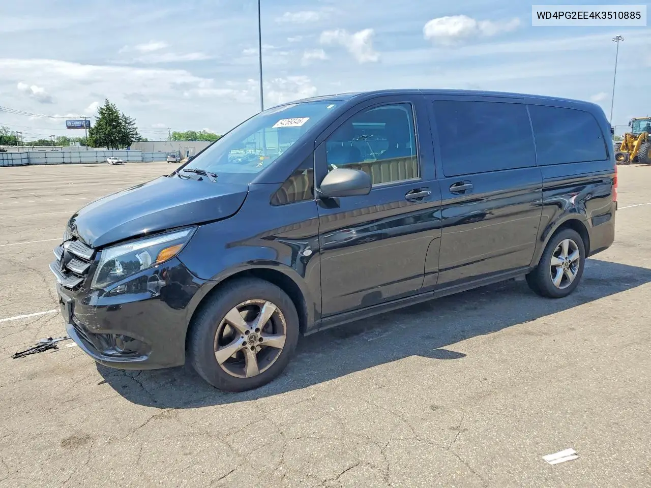 2019 Mercedes Benz Metris VIN: WD4PG2EE4K3510885 Lot: 54269346