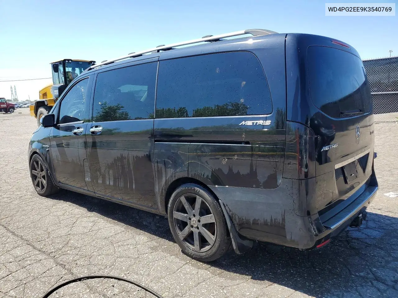 2019 Mercedes-Benz Metris VIN: WD4PG2EE9K3540769 Lot: 55071436