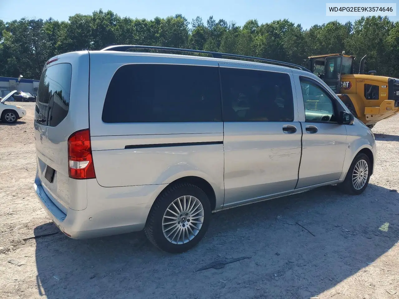 2019 Mercedes-Benz Metris VIN: WD4PG2EE9K3574646 Lot: 57039086