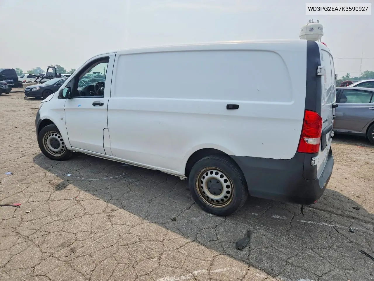 2019 Mercedes-Benz Metris VIN: WD3PG2EA7K3590927 Lot: 60938556