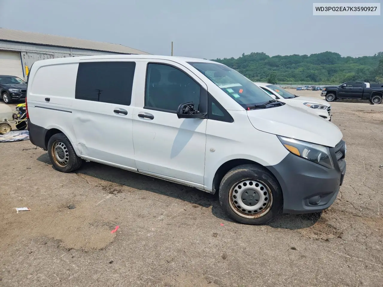 2019 Mercedes-Benz Metris VIN: WD3PG2EA7K3590927 Lot: 60938556