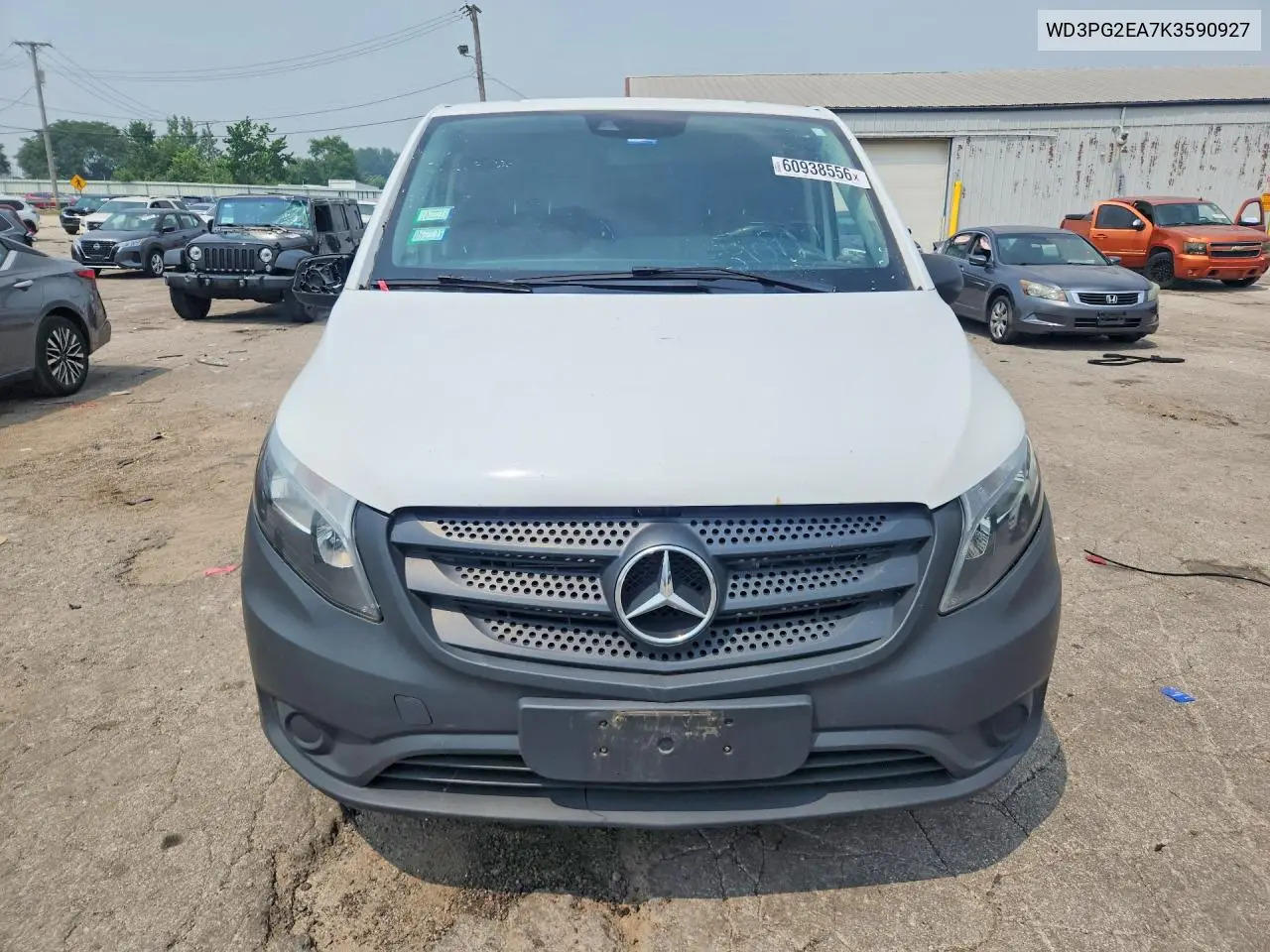2019 Mercedes-Benz Metris VIN: WD3PG2EA7K3590927 Lot: 60938556