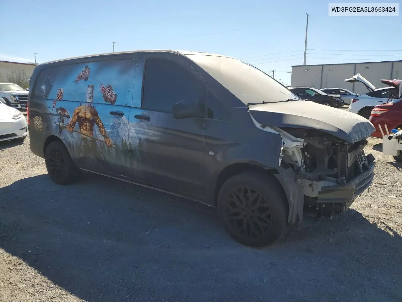 2020 Mercedes Benz Metris VIN: WD3PG2EA5L3663424 Lot: 48498366