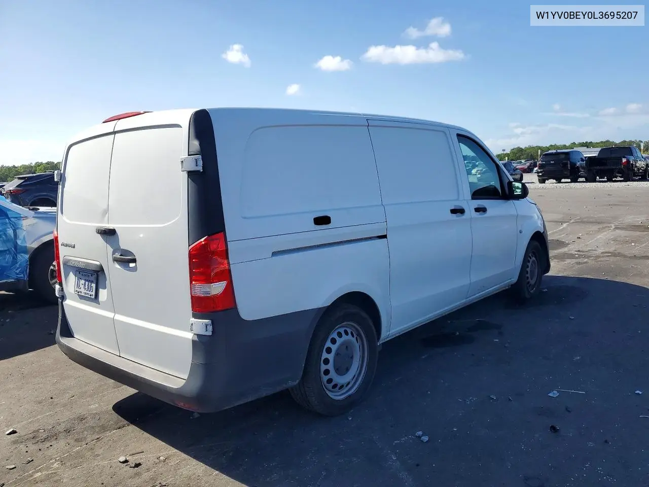 2020 Mercedes Benz Metris Utility / Service Van VIN: W1YV0BEY0L3695207 Lot: 48621996