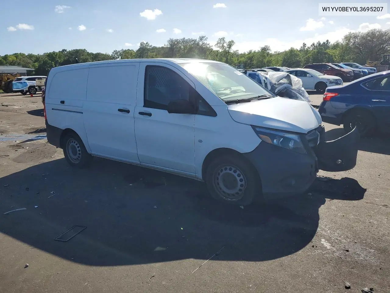 2020 Mercedes Benz Metris Utility / Service Van VIN: W1YV0BEY0L3695207 Lot: 48621996