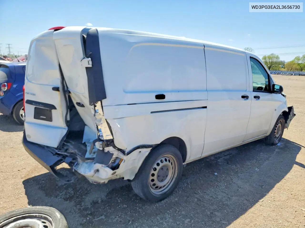 2020 Mercedes-Benz Metris VIN: WD3PG3EA2L3656730 Lot: 53008556