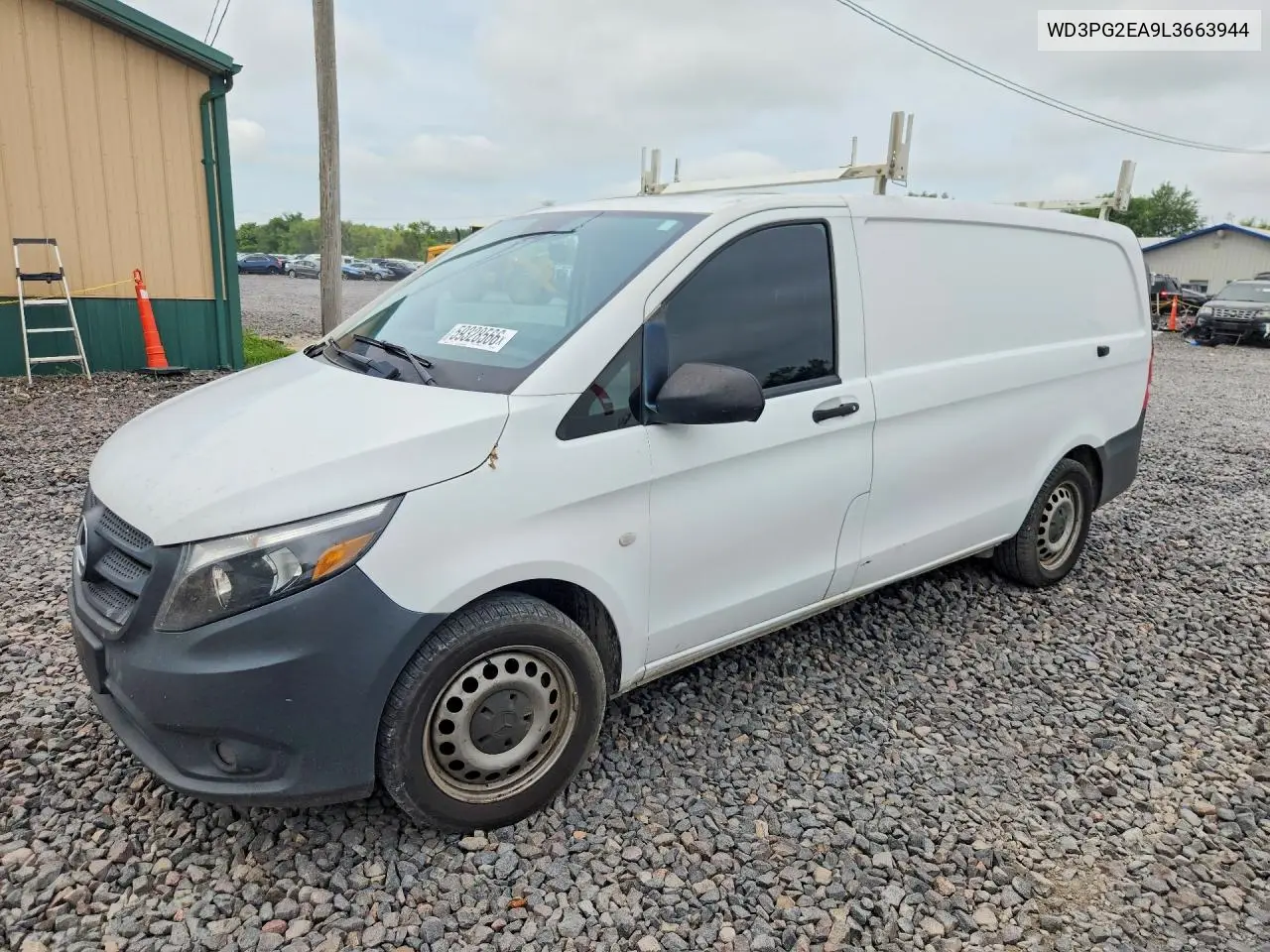 2020 Mercedes-Benz Metris VIN: WD3PG2EA9L3663944 Lot: 59328566