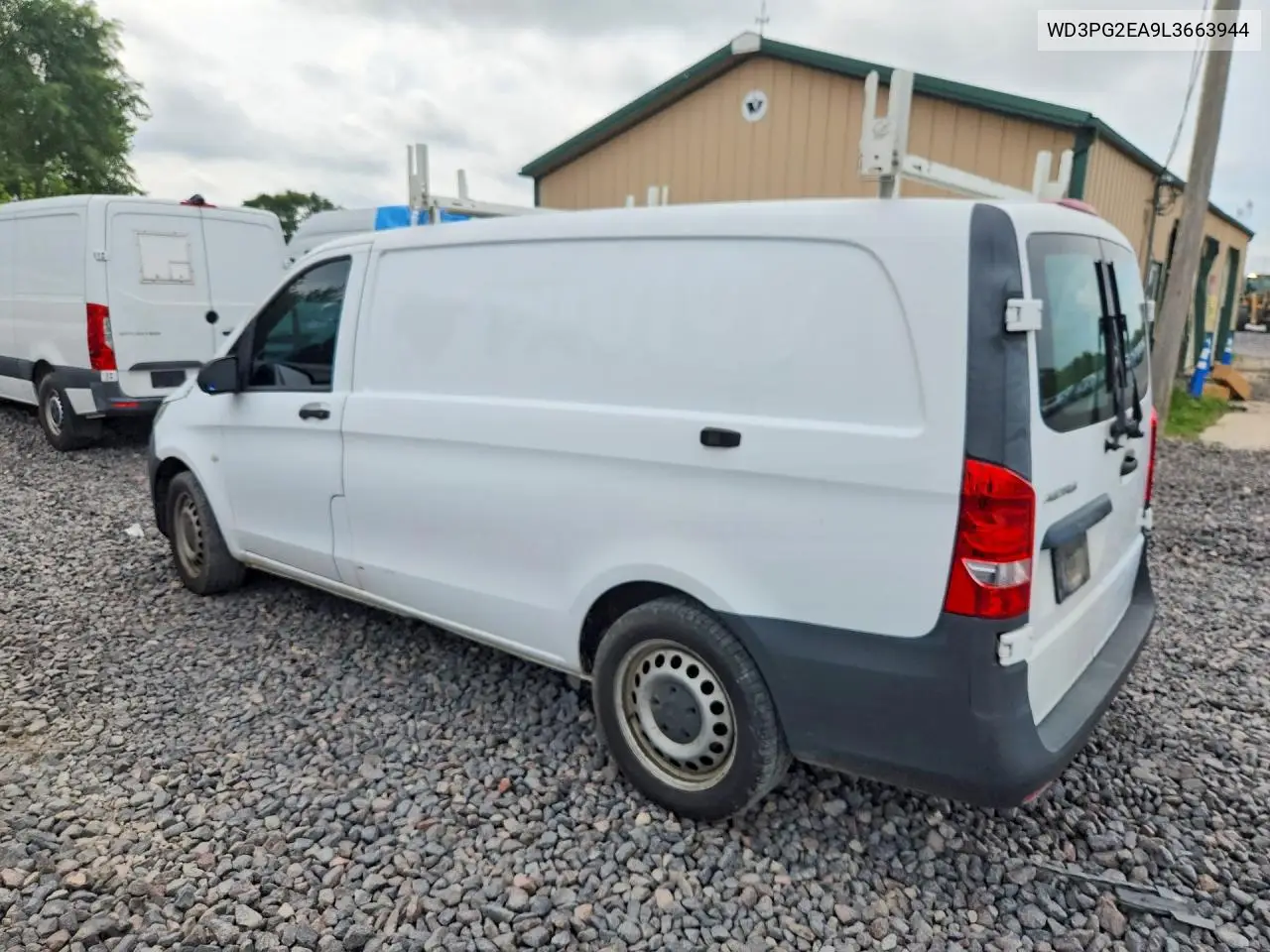2020 Mercedes-Benz Metris VIN: WD3PG2EA9L3663944 Lot: 59328566