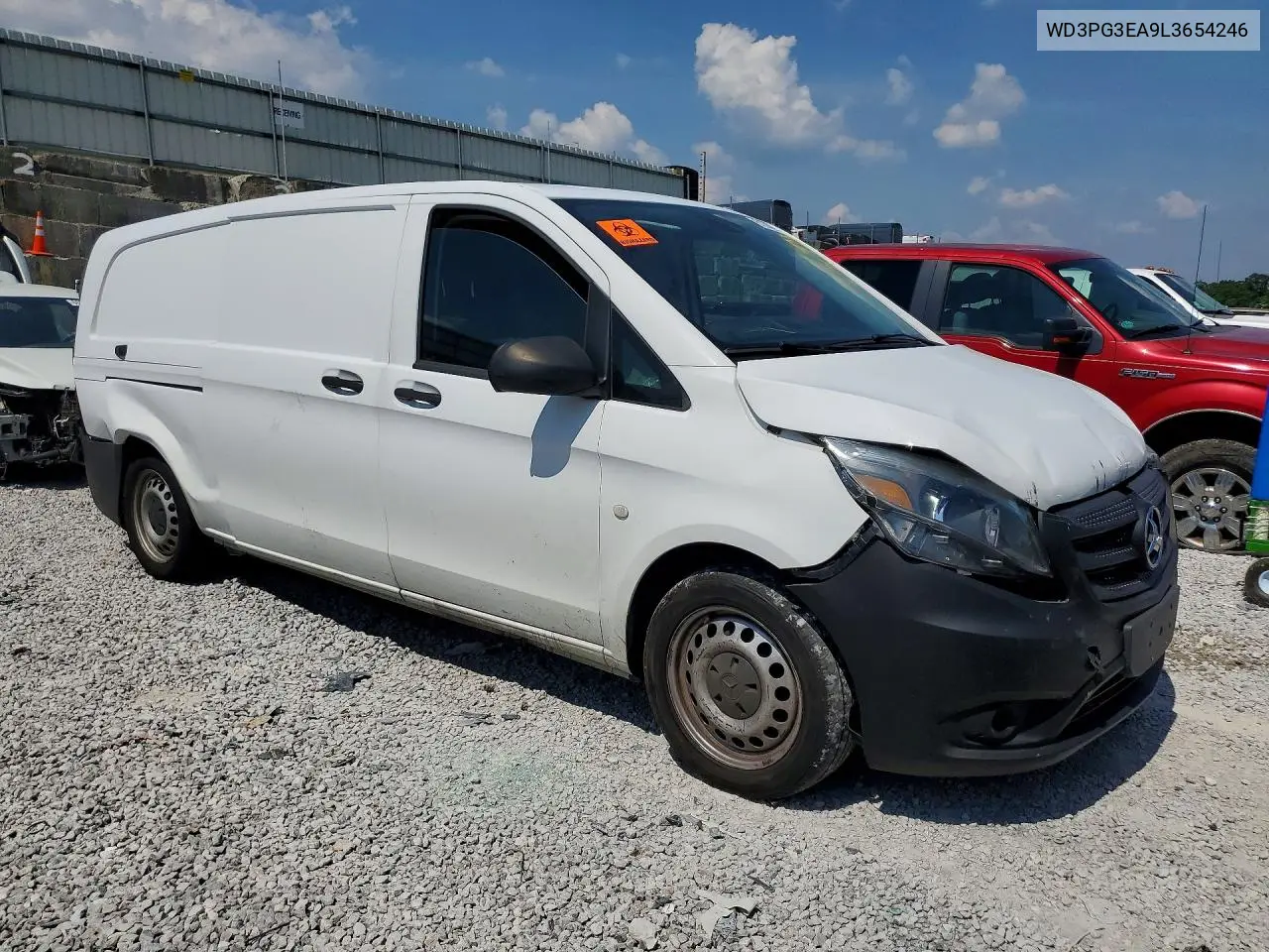 2020 Mercedes-Benz Metris VIN: WD3PG3EA9L3654246 Lot: 61380606