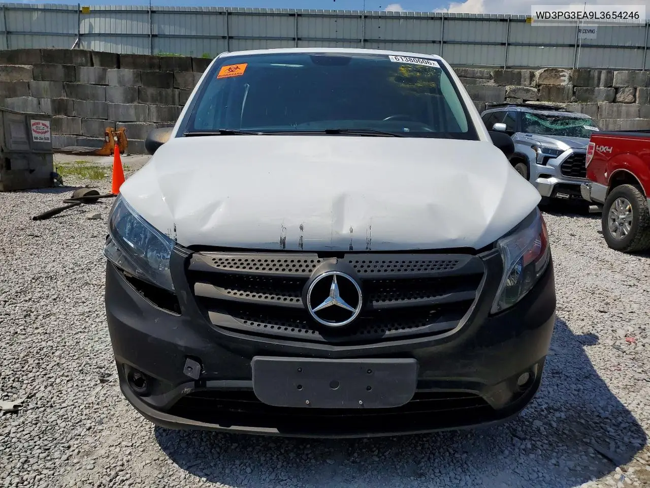 2020 Mercedes-Benz Metris VIN: WD3PG3EA9L3654246 Lot: 61380606