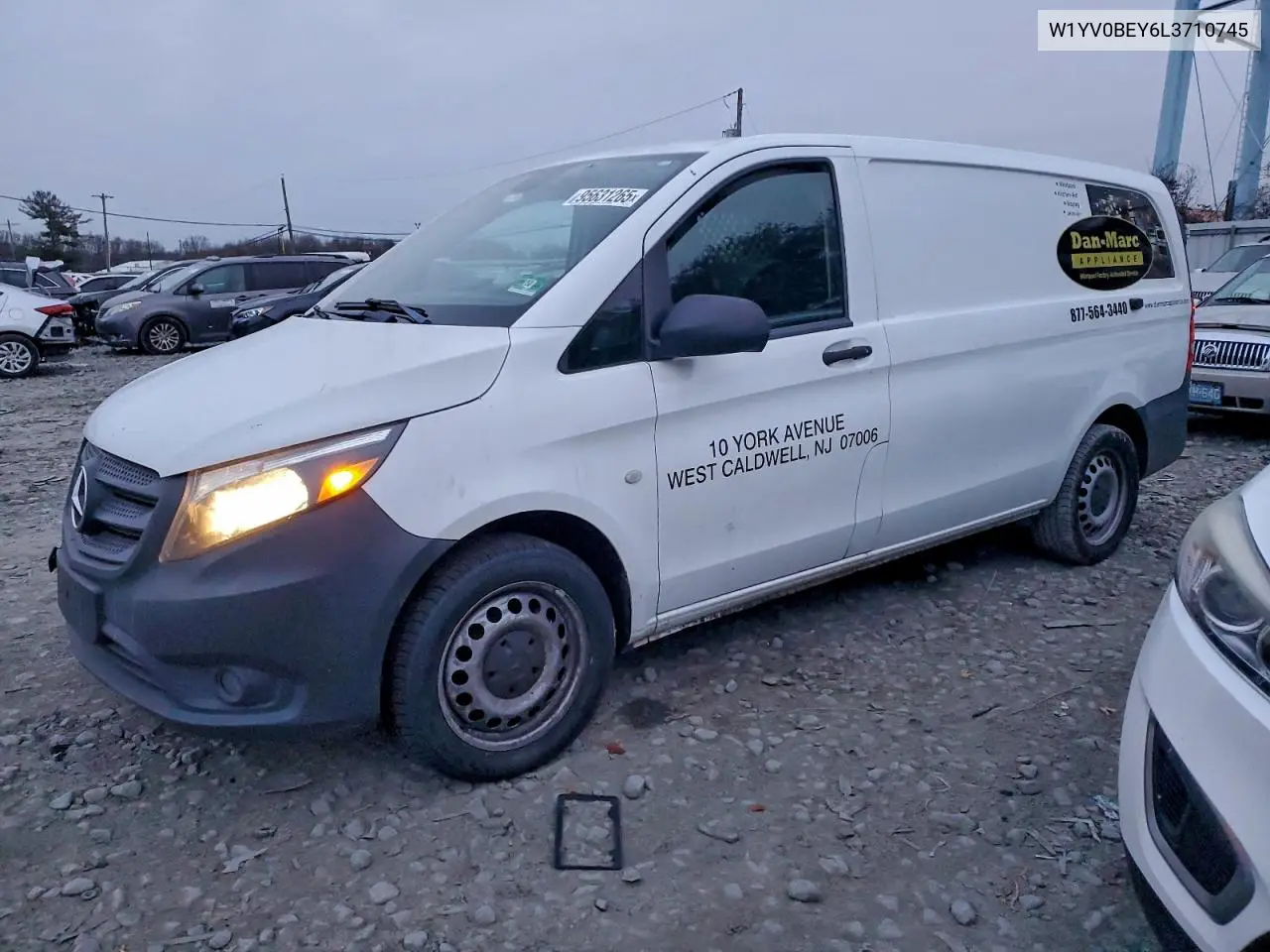 2020 Mercedes-Benz Metris Utility / Service Van VIN: W1YV0BEY6L3710745 Lot: 95631265